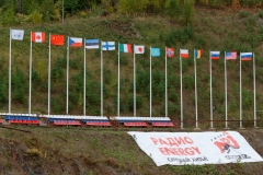 Flagi na skoczni w Czajkowskim (fot. Pavel Semyannikov)