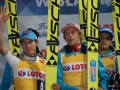 Polacy na podium (Stoch, Kubacki, Kot), fot. Bartosz Leja