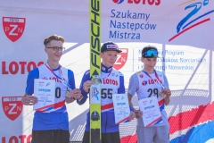 Podium w kategorii junior młodszy, od lewej: Marcin Wróbel, Klemens Joniak, Grzegorz Mitręga (fot. Ewa Skrzypiec)