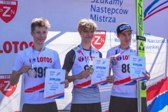 Podium w kategorii junior, od lewej: Adam Niżnik, Jan Habdas, Szymon Zapotoczny (fot. Ewa Skrzypiec)