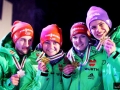 Niemcy ze złotymi medalami (od lewej: Eisenbichler, Vogt, Wuerth, Wellinger), fot. Julia Piątkowska