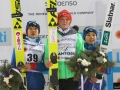 Podium konkursu (od lewej: Y.Ito, C.Vogt, S.Takanashi), fot. Julia Piątkowska