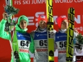 Podium konkursu (od lewej: P.Prevc, K.Gangnes, J.A.Forfang), fot. Julia Piątkowska