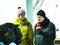 Martin Koch (z lewej) z komentatorem austriackiej telewizji, fot. Anastasia Poryadina