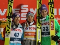 Podium konkursu (od lewej: S.Kraft, K.Stoch, A.Wellinger), fot. Julia Piątkowska